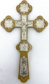 Altar Cross No. 6, wood + nickel, 31.5×18