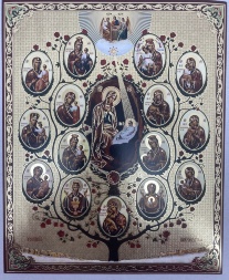Icon "Tree of the Mother of God" 24x20cm