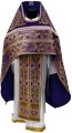 Priest Vestments Combined Brocade "Byzantine Cross" with Embroidered Epitrachelion, Embroidery "Circle"