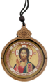 Round Pendant with Icon 7.8×6 cm
