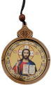 Round Pendant with Icon 7.8×6 cm