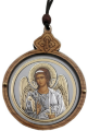 Round Pendant with Icon 7.8×6 cm