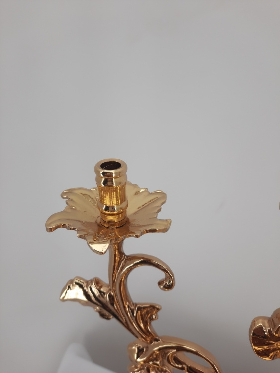 Casting Dish, Gilded, Diameter 31cm, Height 43cm