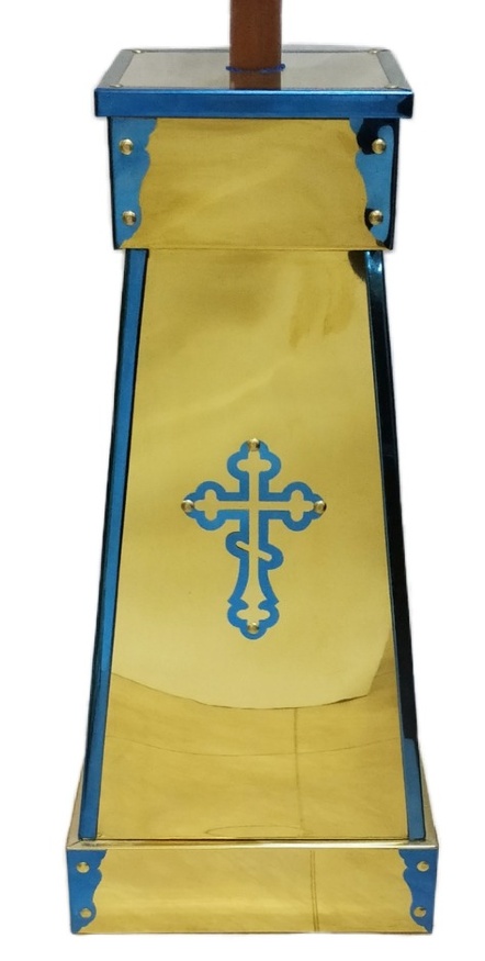 Stand 35×35 cm base 24×24 cm top (height 76.5 cm)