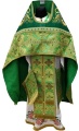 Priest Vestments Combined from Brocade “Paschal Cross” with Embroidered Epitrachelion, Embroidery “New Pattern”
