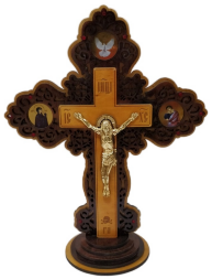 Figured Crosses, Wooden, Bulat Icons, Metal Crucifix