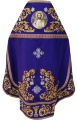 Priest Vestment, Embroidered on Gabardine, Embroidery "Rose" with Sewn Braid