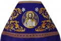 Priest Vestment, Embroidered on Gabardine, Embroidery "Rose" with Sewn Braid
