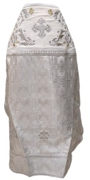 Priest Vestment Combined Brocade "Pokrovsky Cross" with Embroidered Epitrachelion, "Rose" Pattern