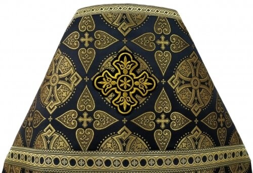 Priest Vestments, Brocade “Floriv Cross” with Sewn Galloon
