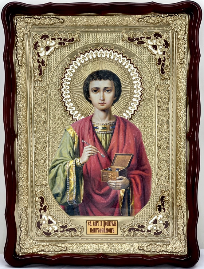 Icon of Saint Great Martyr and Healer Panteleimon 82×61