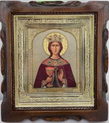 Icon of Saint Great Martyr Barbara 19x17