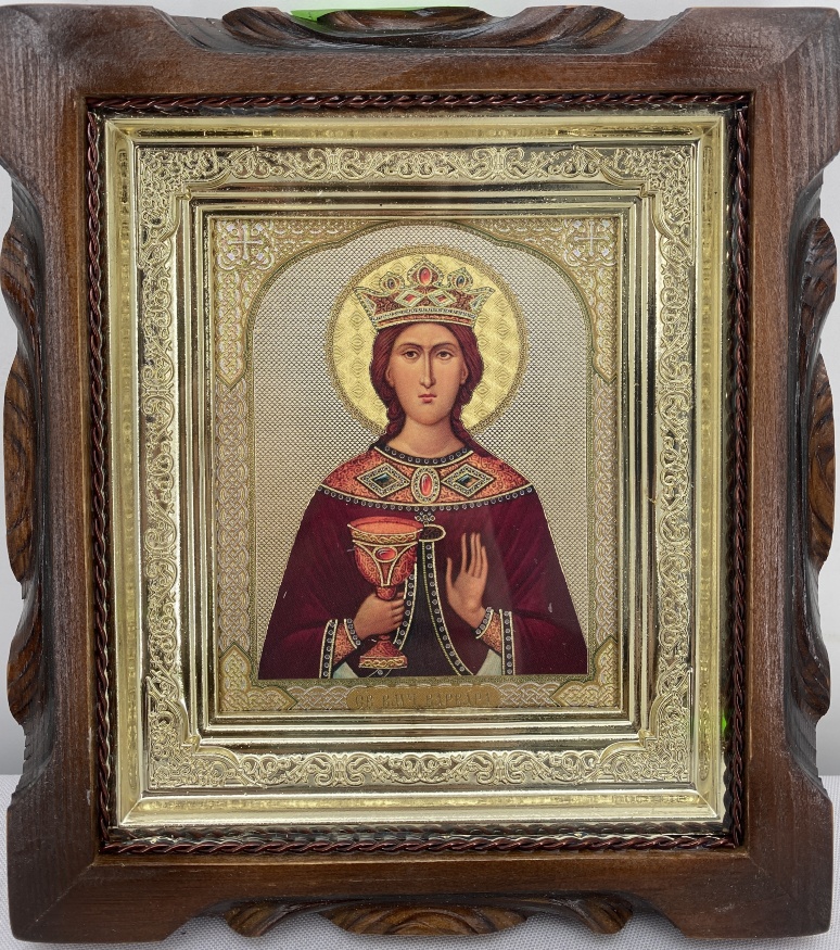 Icon of Saint Great Martyr Barbara 19x17
