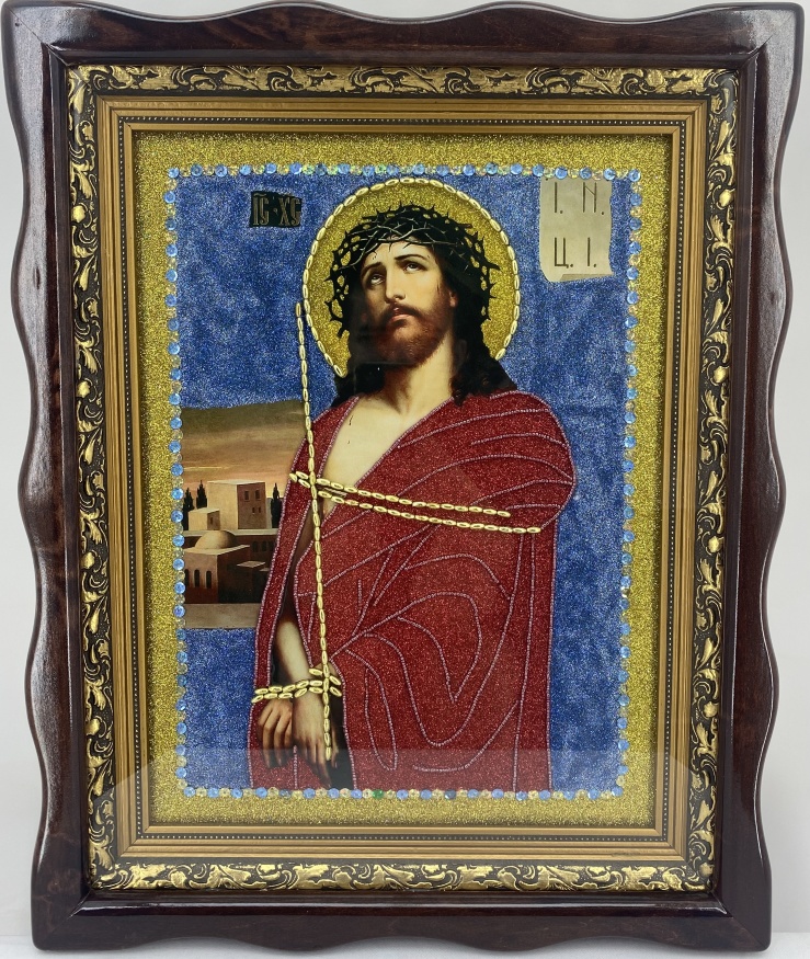 Icon of Christ in the Crown of Thorns 53×42.5