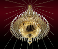 Chandelier with Choros, 7 Tiers, 174 Candles (No. 76)