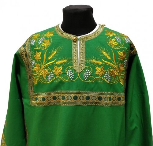 Embroidered Sticharion on Gabardine