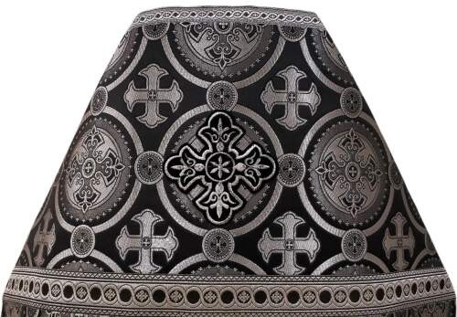 Priest Vestments, Brocade "Kyiv Cross" with Sewn Galloon