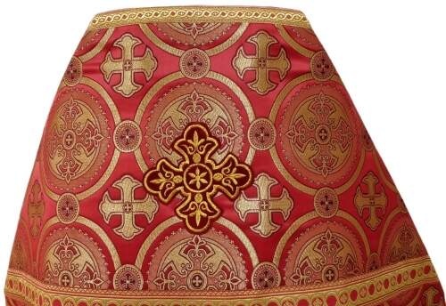 Priest Vestments, Brocade "Kyiv Cross" with Sewn Galloon