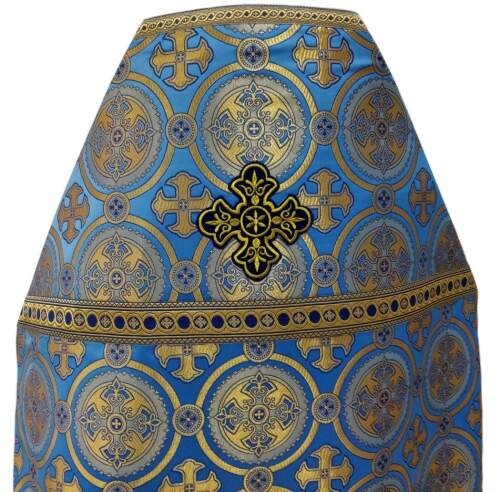 Priest Vestments, Brocade "Kyiv Cross" with Sewn Galloon
