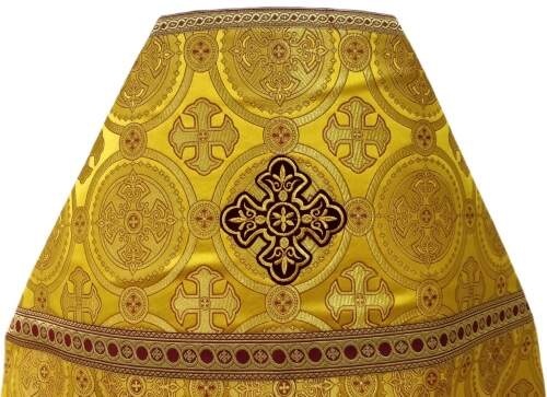 Priest Vestments, Brocade "Kyiv Cross" with Sewn Galloon