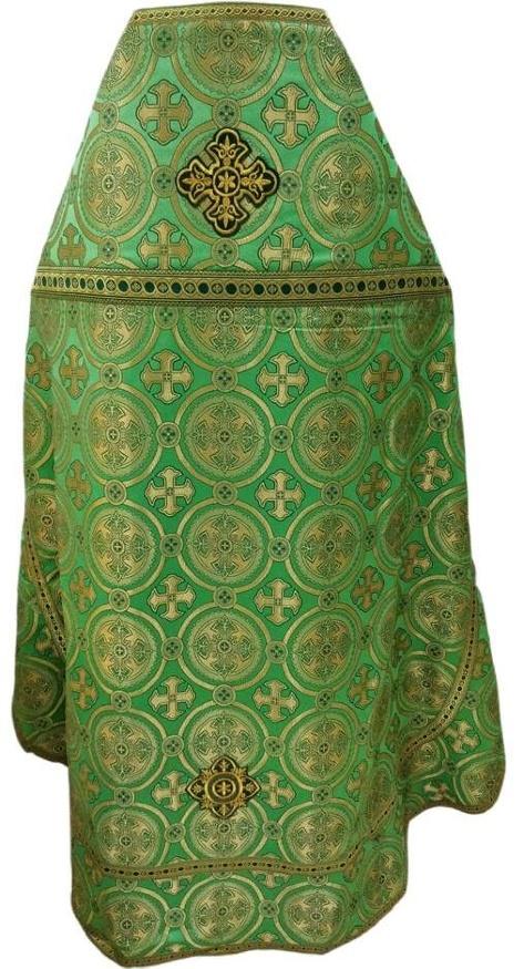 Priest Vestments, Brocade "Kyiv Cross" with Sewn Galloon