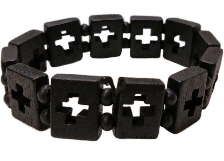 Wooden Bracelet (Cross)