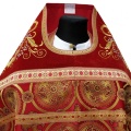 Priest Vestment Combined Brocade "Royal Cross" with Embroidered Epitrachelion, Embroidery "New Embroidery"