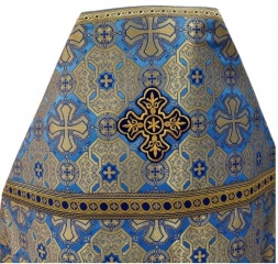 Priest Vestments, Brocade "Athonite Cross" with Sewn Galloon
