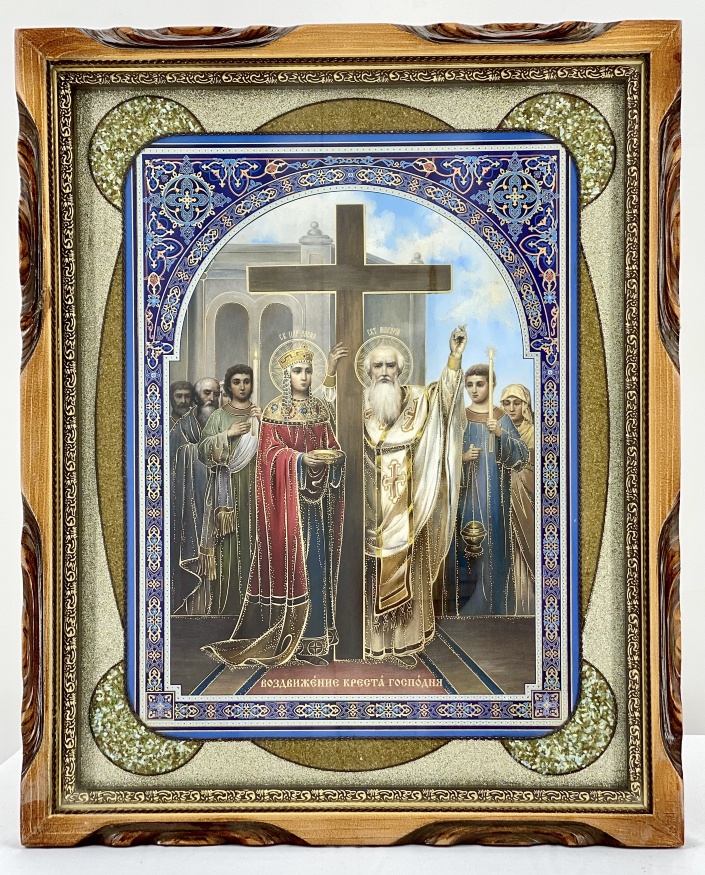 Icon of the Exaltation of the Holy Cross 44x54