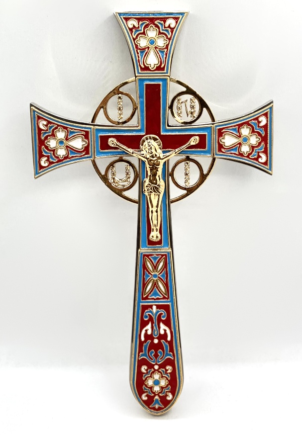 Altar Cross, Enamel, Size 32×18.5
