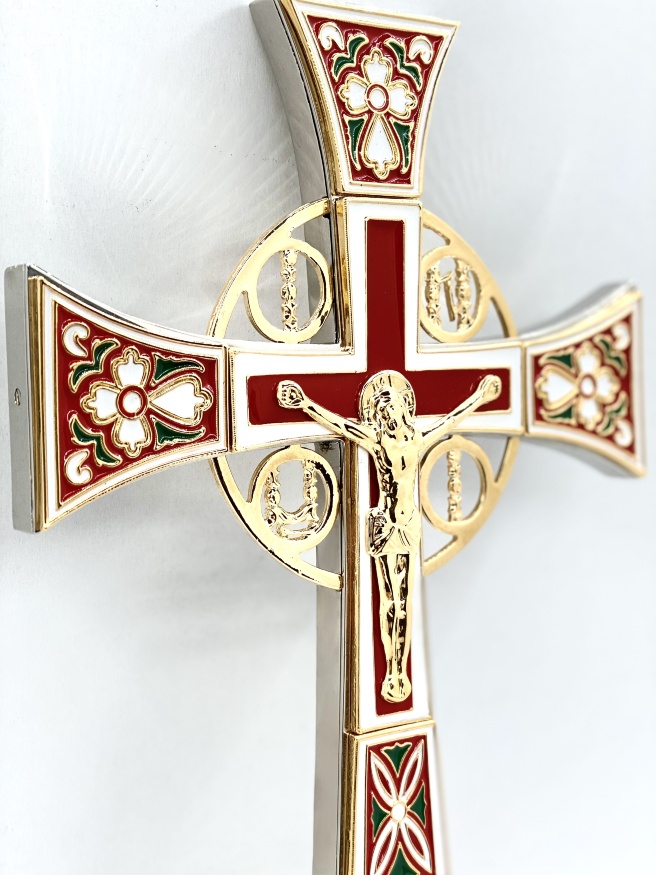 Altar Cross, Enamel, Size 32×18.5