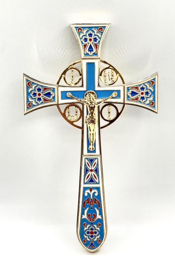 Altar Cross, Enamel, Size 32×18.5