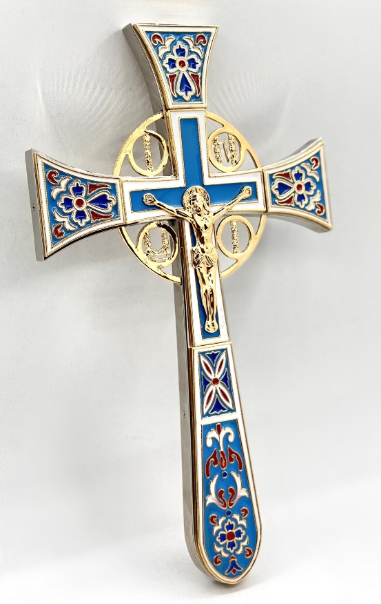 Altar Cross, Enamel, Size 32×18.5