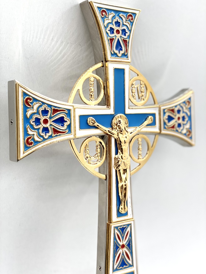 Altar Cross, Enamel, Size 32×18.5