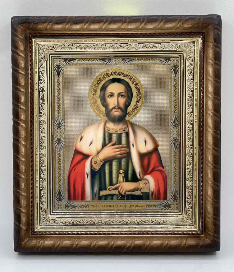 Icon of Alexander Nevsky 22.5×25.5