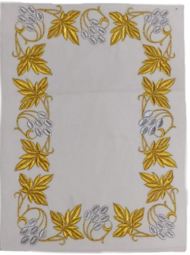 Cloth Under Cross "Grapes" Rectangle