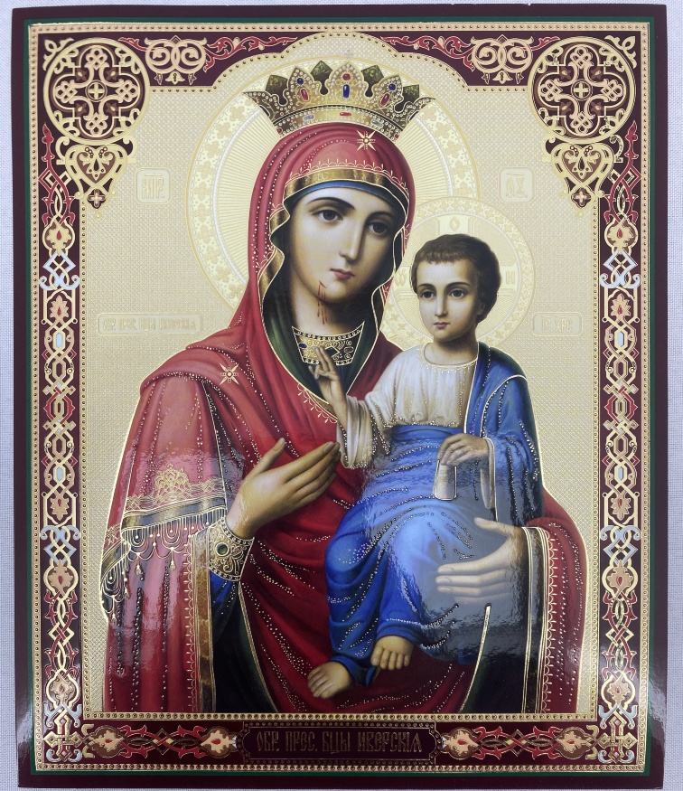 Icon of the Mother of God "Iveron" 24×20 cm