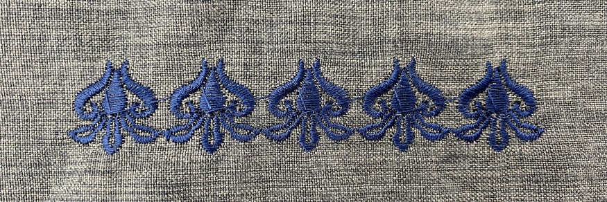 Cassock with wrap closure, with embroidery, koshibo fabric