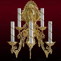 Large Wall Sconce for 5 Candles (No. 83)