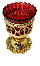 Table Lampada "Cross in Circle", height 13cm