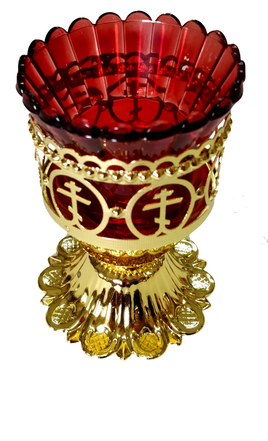 Table Lampada "Cross in Circle", height 13cm