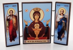 Triptych of the Mother of God "The Inexhaustible Cup"