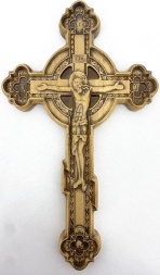 Wooden Cross, (round) 28.5x17