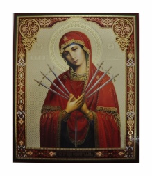 Icon of the Mother of God "Seven Arrows" 20x24