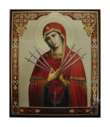 Icon of the Mother of God "Seven Arrows" 20x24