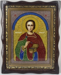 Icon of Saint Great Martyr Panteleimon 53×42.5