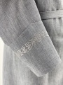 Podryasnik with Embroidery, Greek Style, Linen-Gabardine Fabric