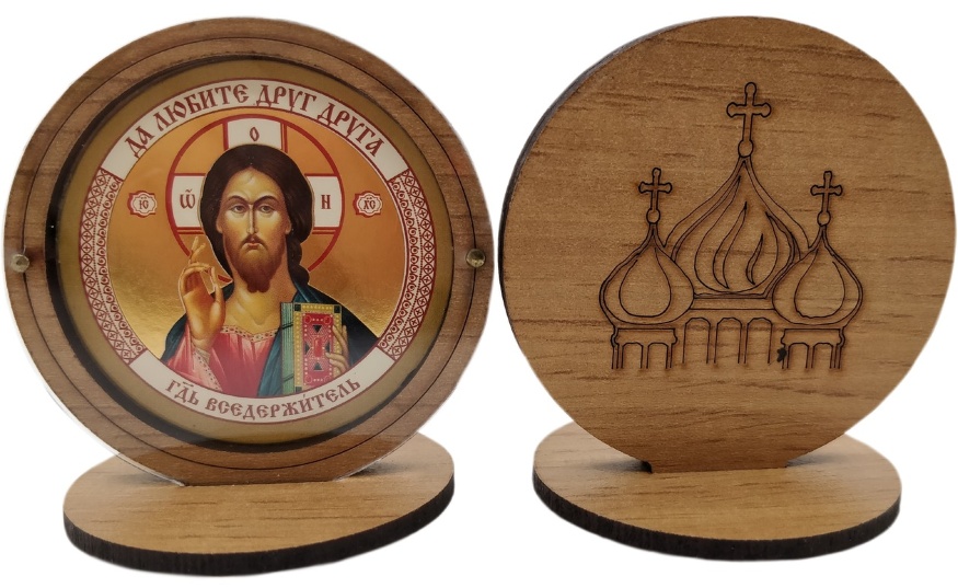 Icon on Wooden Stand 6x6
