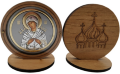 Icon on Wooden Stand 6x6