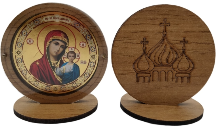 Icon on Wooden Stand 6x6